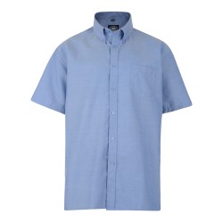 Kam Short Sleeve Oxford Shirt - Denim