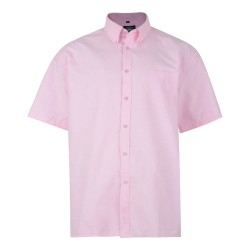 Kam Short Sleeve Oxford Shirt - Pink
