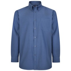 Kam Long Sleeve Oxford Shirt - Navy