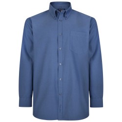 Kam Long Sleeve Oxford Shirt - Navy