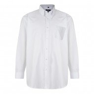 Kam Long Sleeve Oxford Shirt - White