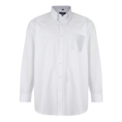Kam Long Sleeve Oxford Shirt - White