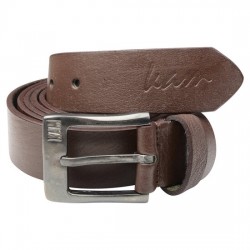 Kam 100% Leather Jeans Belt - Brown