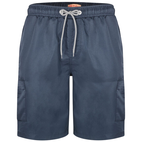 Kam Plain Cargo Swim Shorts - Navy