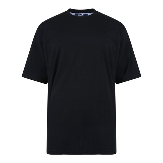 Kam Plain T-Shirt - Black 10XL/12XL