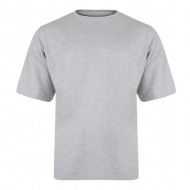 Kam Plain Crew Neck T-Shirt - Grey