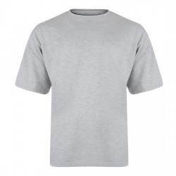 Kam Plain Crew Neck T-Shirt - Grey