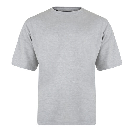 Kam Plain Crew Neck T-Shirt - Grey