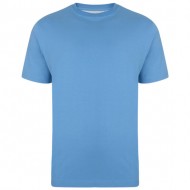 Kam Plain Crew Neck T-Shirt - Blue