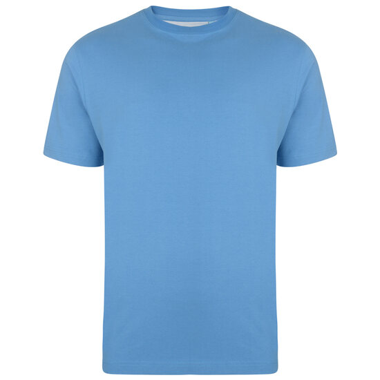 Kam Plain Crew Neck T-Shirt - Blue