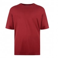 Kam Plain Crew Neck T-Shirt - Wine