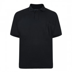 Kam Plain Polo Shirt - Black