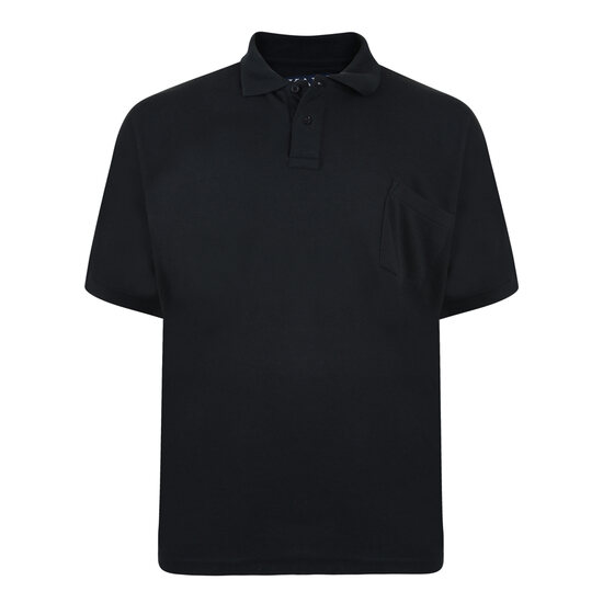 Kam Plain Polo Shirt - Black 10XL/12XL