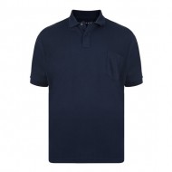 Kam Plain Polo Shirt - Navy