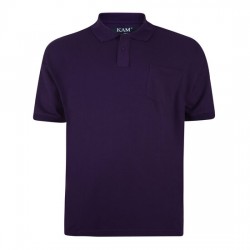 Kam Plain Polo Shirt - Purple