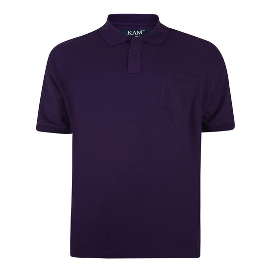 Kam Plain Polo Shirt - Purple