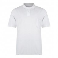 Kam Plain Polo Shirt - White
