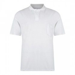 Kam Plain Polo Shirt - White