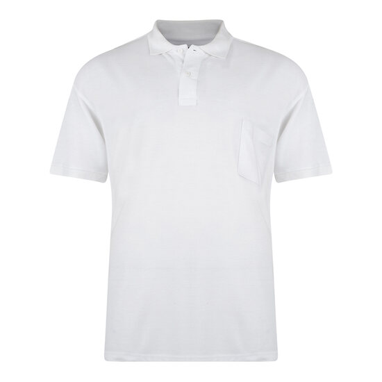 Kam Plain Polo Shirt - White