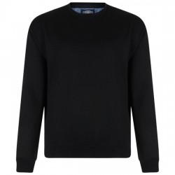 Kam Tall Fit Crew Neck Sweatshirt - Black