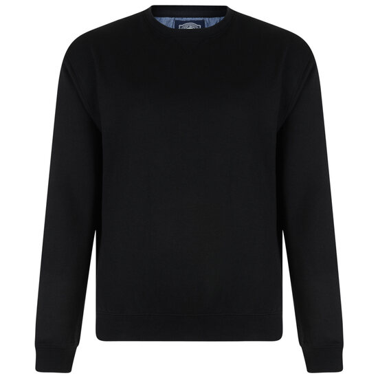 Kam Tall Fit Crew Neck Sweatshirt - Black