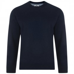 Kam Tall Fit Crew Neck Sweatshirt - Navy