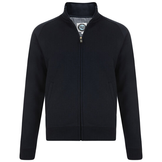 Kam Full Zip Fleece Top - Navy