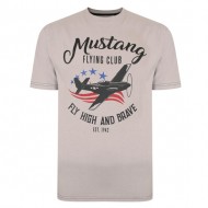 Kam Mustang Flying Club T-Shirt - Ash