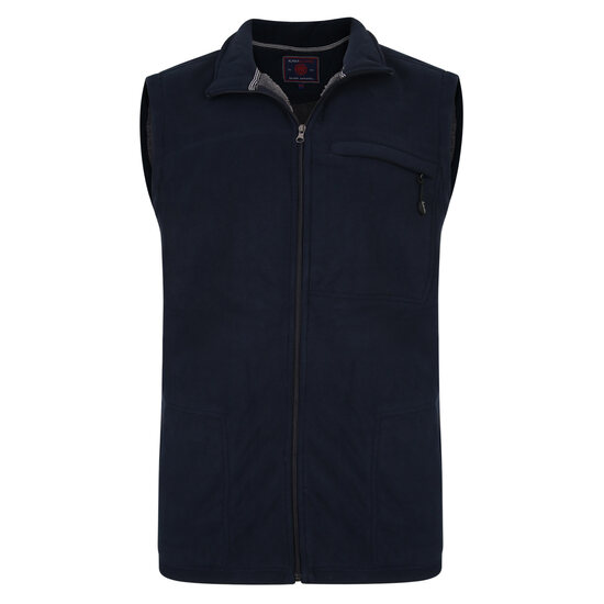 Kam Bonded Fleece Gilet - Navy