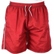 D555 Full Length Swim Shorts - Red