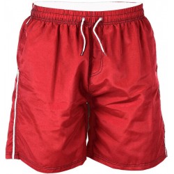 D555 Full Length Swim Shorts - Red