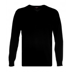Espionage V-Neck Sweater - Black