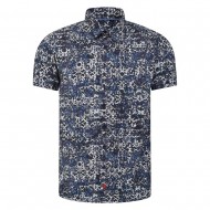 Lizard King Filigree Print Shirt - Indigo