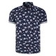 Lizard King Floral Print Shirt - Navy