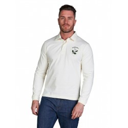 RAGING BULL HERITAGE RUGBY SHIRT L/S (CREAM) - SIZE 3XL