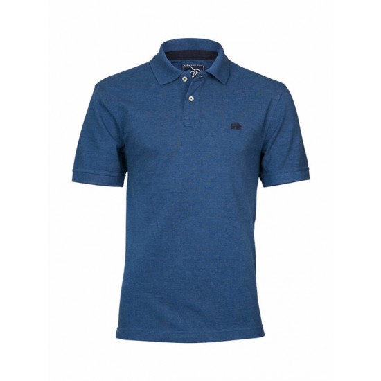 Raging Bull Big & Tall Signature Organic Polo Shirt - Denim