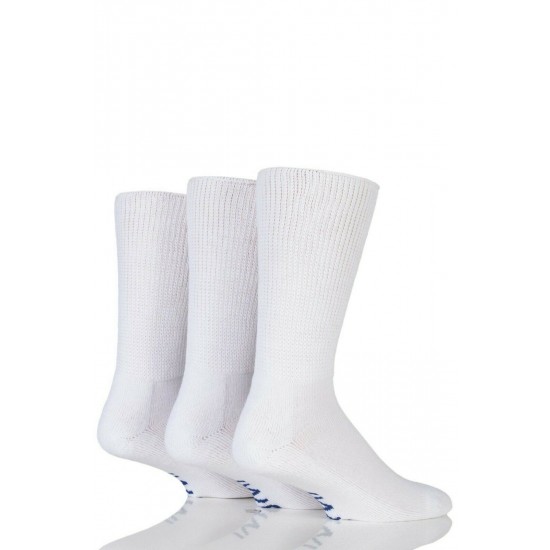 Iomi Footnurse Diabetic Socks Extra Wide - White