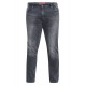 D555 Benson Extra Tall Tapered Fit Stretch Jeans - Grey Stonewash