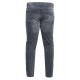 D555 Benson Extra Tall Tapered Fit Stretch Jeans - Grey Stonewash