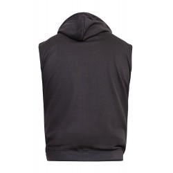 D555 Blake Sleeveless Hoodie - Black