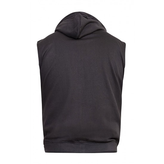 D555 Blake Sleeveless Hoodie - Black