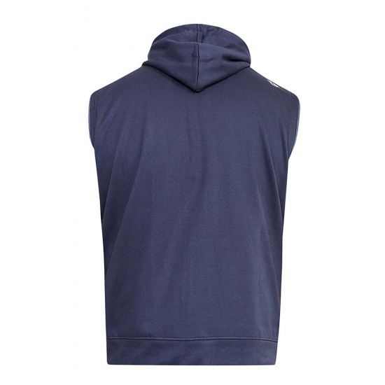 D555 Blake Sleeveless Hoodie - Navy