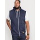 D555 Blake Sleeveless Hoodie - Navy