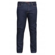 D555 Cedric Extra Tall Tapered Fit Stretch Jeans - Indigo