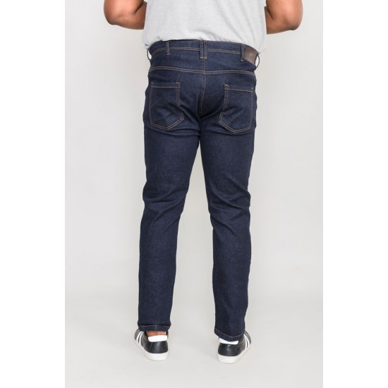 D555 Cedric Extra Tall Tapered Fit Stretch Jeans - Indigo