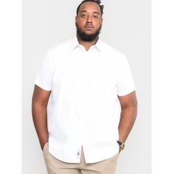 D555 Delmar Easy Iron Classic Short Sleeve Shirt - White