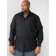 D555 Corbin Easy Iron Classic Long Sleeve Shirt - Black