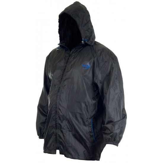 D555 Zac Packaway Waterproof Rain Jacket - Black