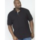 D555 Grant Pique Polo Shirt - Black