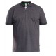 D555 Grant Pique Polo Shirt - Charcoal